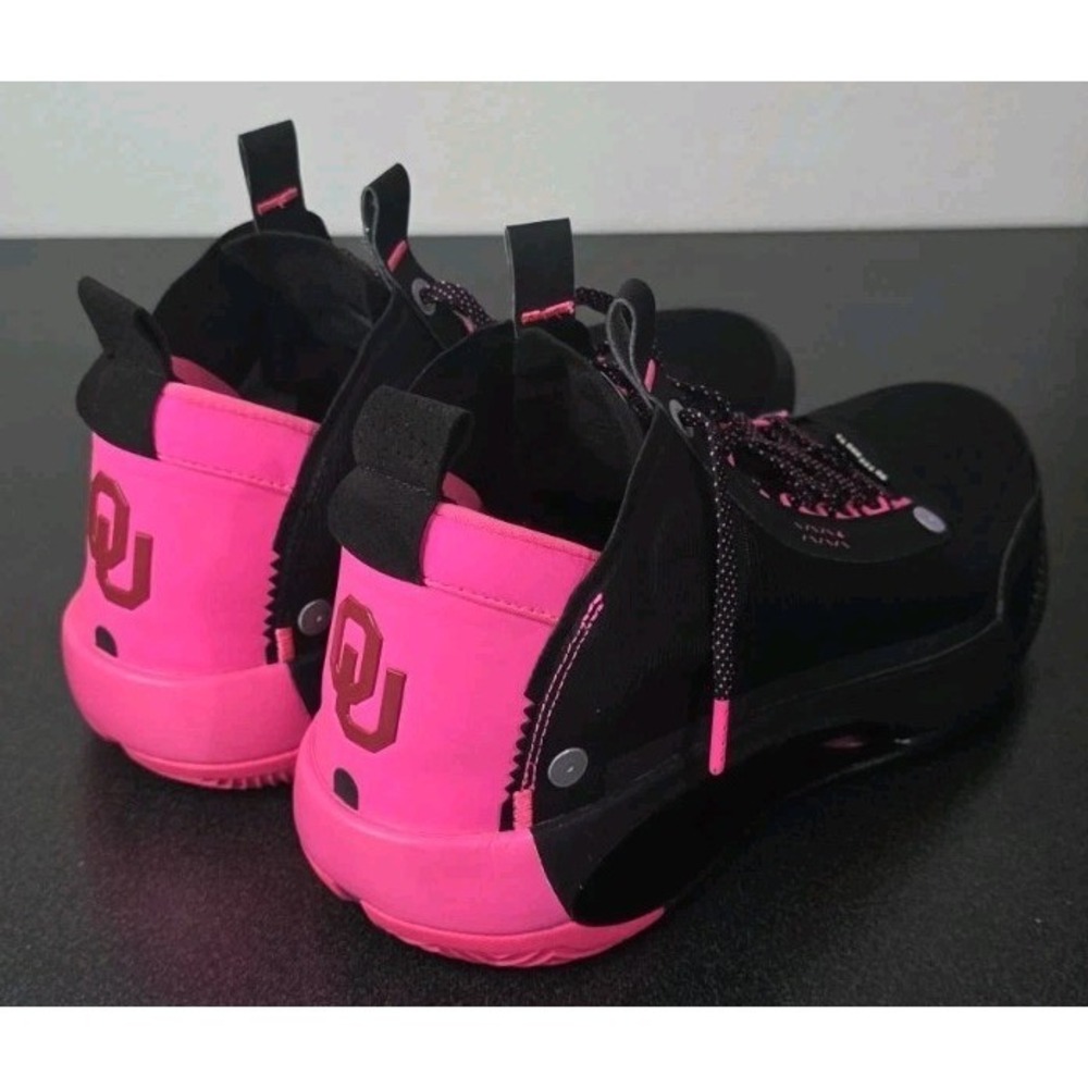 Rare PROMO Jordan 34 Oklahoma University Sooners PE Sz 14 Player Exclusive Pink